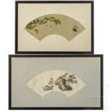 Zwei gerahmte Fächer, China, wohl späte Qing-Dynastie (frühes 20. Jhdt.) - photo 1