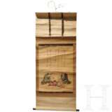 Rollbild mit Darstellung dreier alter Männer, Japan, Taisho-Zeit, 1912 - 1926 - photo 1