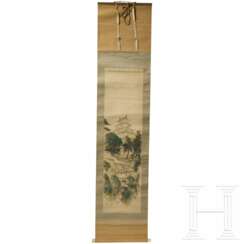 Rollbild mit Darstellung der Nagoya-Burg, Japan, 20. Jhdt.