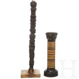 Kalkpulverbehälter (Tagan) und Tunggal-Panaluan-Fragment, Indonesien, 20. Jhdt. - Foto 1