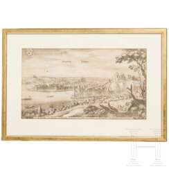 Stadtansicht von Passau aus Topographia Germaniae, Frankfurt a.M., 17. Jhdt.