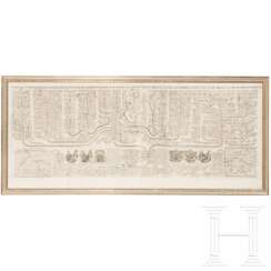 Großer, gerahmter Kupferstich mit Stammbaum der Herzöge von Bayern und der Pfalz, aus dem Atlas Historique, Amsterdam, 1705