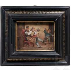 "Bergmann mit Söhnen", wohl Sachsen, 1. Hälfte 19. Jhdt.