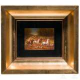 Jagdliche Miniatur, bezeichnet "Matzon" - photo 1