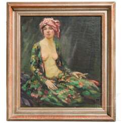 Ölgemälde "Odaliske", deutsch(?), 1. H. 20. Jhdt.