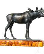 Скульптуры. Bronzefigur eines Elches, wohl Hendrik Scholter, um 1930