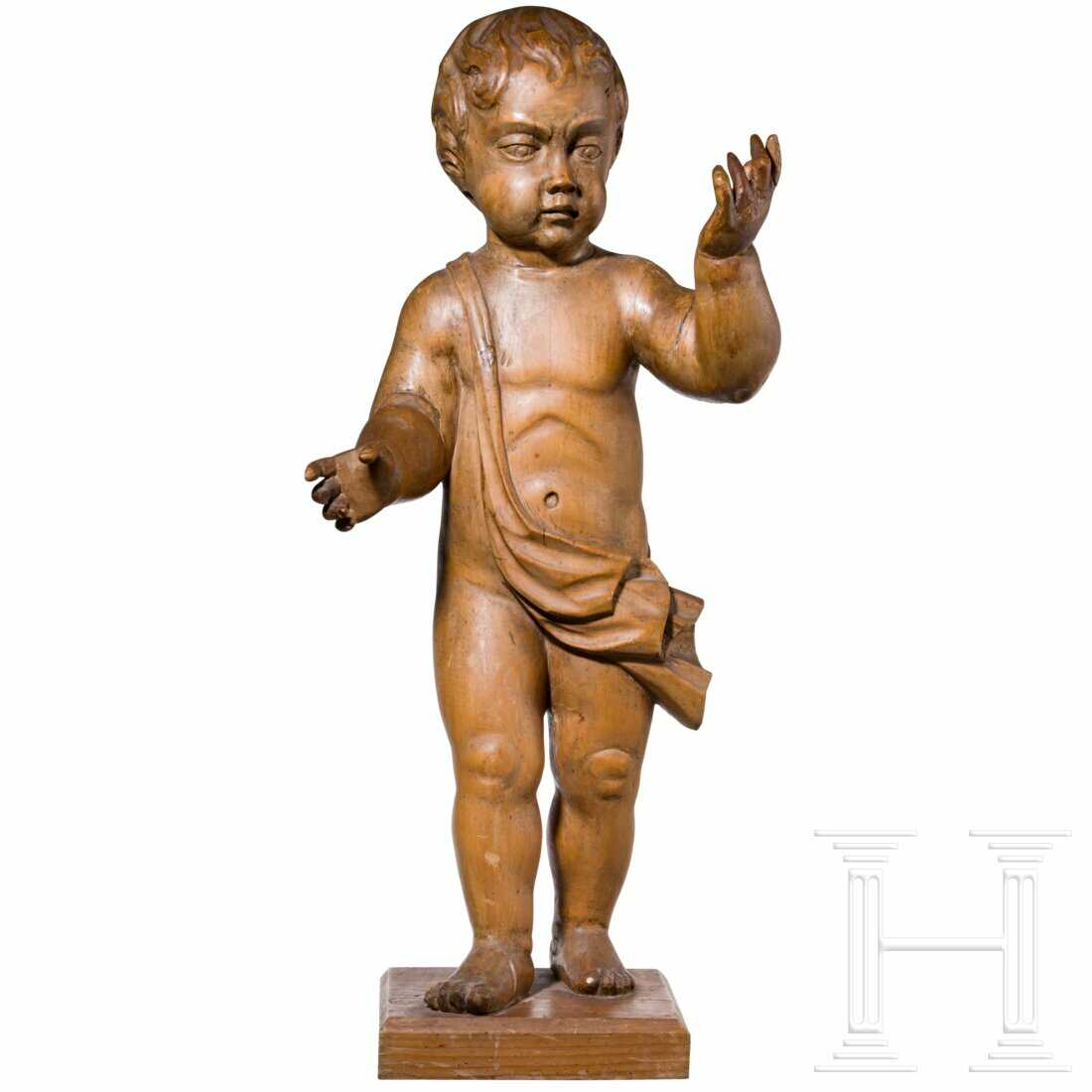 Christusknabe als Salvator Mundi, deutsch/niederländisch, 17. Jhdt. Christusknabe als Salvator Mundi, deutsch/niederländisch, 17. Jhdt.