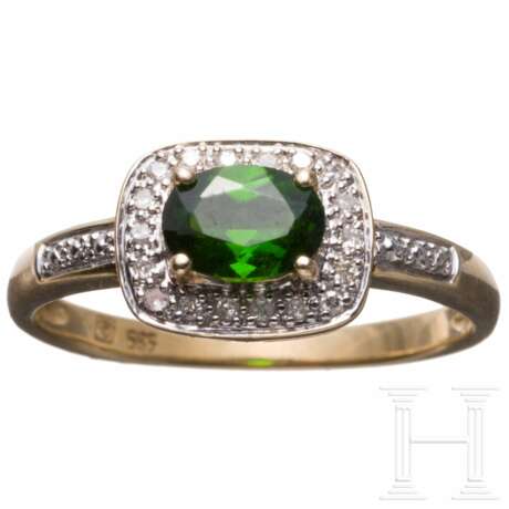Goldring mit Smaragd - photo 1 Goldring mit Smaragd - photo 1