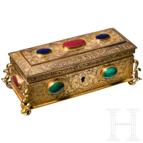 Messingschatulle, spätes 19. Jhdt. - photo 1 Messingschatulle, spätes 19. Jhdt. - photo 1