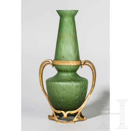 Vase mit Metallmontierung, Eleonorenhain, Wilhelm Kralik Sohn, um 1900 - photo 1