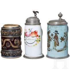 Drei Krüge, deutsch, 18./19. Jhdt.