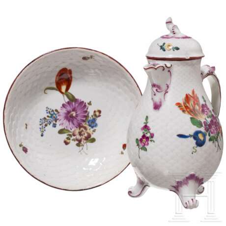 Mokkakännchen und Schälchen, Ludwigsburg, 1758 - 1824 - Foto 1