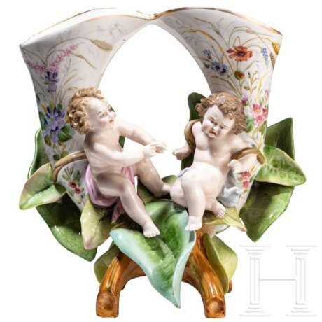 Doppelvase mit Putti, Meissen, 20. Jhdt. - photo 1