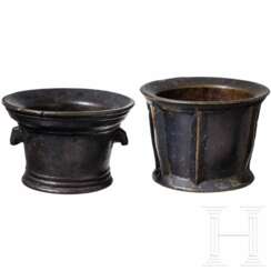 Zwei Mörser, deutsch/Spanien, 18. Jhdt.