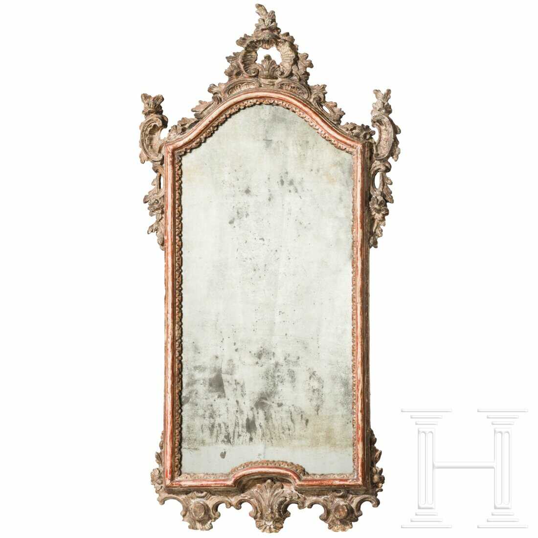 Barock-Wandspiegel, Italien, Anfang 18. Jhdt. Barock-Wandspiegel, Italien, Anfang 18. Jhdt.