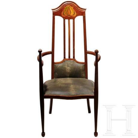 Hochlehnstuhl im Jugendstil, deutsch, Anfang 20. Jhdt. - фото 1 Hochlehnstuhl im Jugendstil, deutsch, Anfang 20. Jhdt. - фото 1