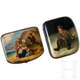 Zwei Lack-Geldbörsen, Russland, 19. Jhdt., wohl Werkstatt Osip F. Wischnjakow mit Söhnen - Foto 1