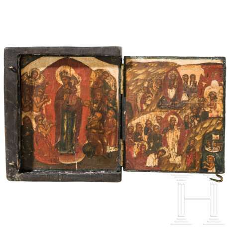 Ikonen-Diptychon, Russland, um 1700 - Foto 1