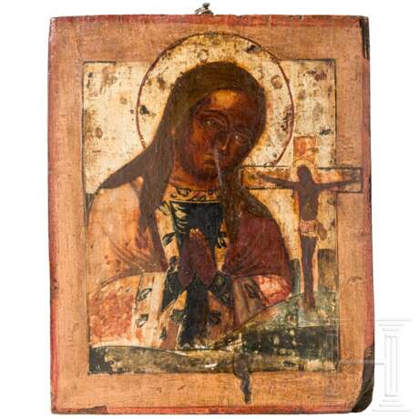Ikone Gottesmutter „Achtyrskaya", Russland, um 1800 - photo 1 Ikone Gottesmutter „Achtyrskaya", Russland, um 1800 - photo 1