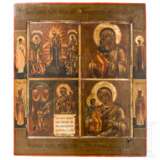 Vierfelder-Ikone mit der Gottesmutter, Russland, 19. Jhdt. - фото 1