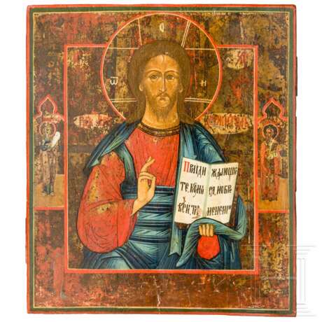 Ikone mit dem Christus Pantokrator, Russland, Wetka, um 1900 - Foto 1