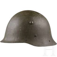 A Bulgarian steel helmet with one decal