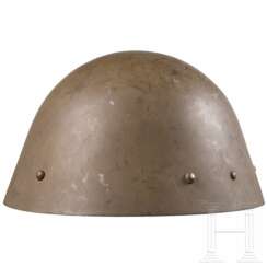 Czech steel helmet vz.32 taken over from the Danish railway