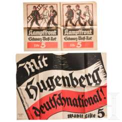 Two election posters and documents of the national list no. 5