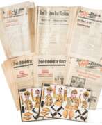 Books about history. A group of newspapers