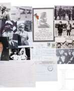 Humanitarian sciences. Hans Baur - two Lufthansa pins, a large group of postwar correspondence to him and numerous photos of his funeral