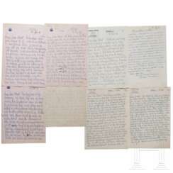 Albert Speer - nine letters by his mother Wilhelmine, one to his mother and two duplicates of letters of attorney, 1946 - 1949