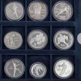 Olympische Spiele 1996, Box mit 36 Olympiamünzen, - фото 5