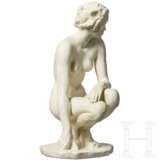 A biscuit porcelain figure of a crouching nude "Die Hockende", Fritz Klimsch, 1936 (design), Rosenthal, 1940s - photo 2