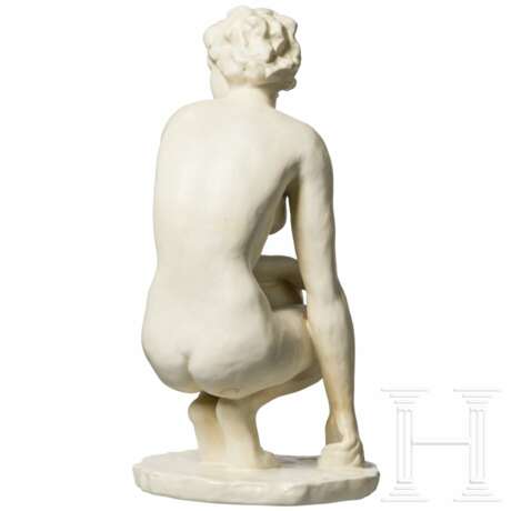 A biscuit porcelain figure of a crouching nude "Die Hockende", Fritz Klimsch, 1936 (design), Rosenthal, 1940s - photo 3 A biscuit porcelain figure of a crouching nude "Die Hockende", Fritz Klimsch, 1936 (design), Rosenthal, 1940s - photo 3