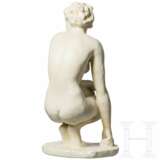 A biscuit porcelain figure of a crouching nude "Die Hockende", Fritz Klimsch, 1936 (design), Rosenthal, 1940s - photo 3