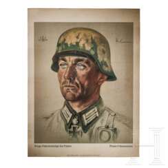 "Major Scheunemann" - Poster nach einer Wolfgang Willrich-Zeichnung 1943