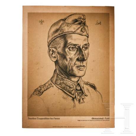 "Generaloberst Hoth" - Poster nach einer Wolfgang Willrich-Zeichnung 1941 - Foto 1 "Generaloberst Hoth" - Poster nach einer Wolfgang Willrich-Zeichnung 1941 - Foto 1