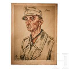 "Generaloberst Dietl" - Poster nach einer Wolfgang Willrich-Zeichnung 1942