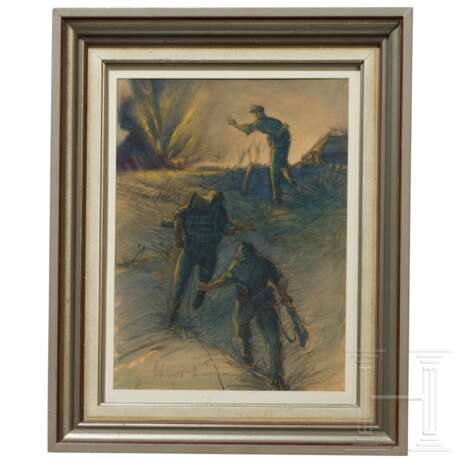 Signal Corps in Service at the Front, signed and dated "Hauptmann '42" - фото 1