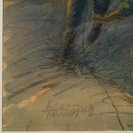 Signal Corps in Service at the Front, signed and dated "Hauptmann '42" - фото 2