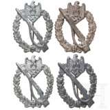 A collection of Infantry Assault Badges in silver, manufacturer Ernst L. Müller - photo 1