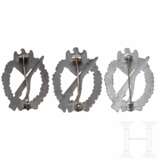 Three Infantry Assault Badges in Silver by JFS, FZS, and Ernst Müller - photo 2