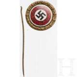 A Golden NSDAP Party Badge "69245", small type - photo 1