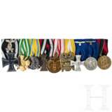 A 10-piece medal bar of a Saxon WWI veteran - photo 1