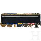 An 8-piece medal bar of an officer of the Luftwaffe, with Clasp to 1914 Iron Cross 2nd Class and Silesian Eagle Order - photo 2