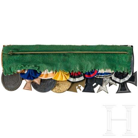 8-place medal bar of a WWI veteran, with Bavarian Military Merit Cross 2nd Class - photo 2