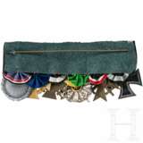 A 6-piece medal bar of a WWI veteran, with Order of the Zähringer Lion - фото 2