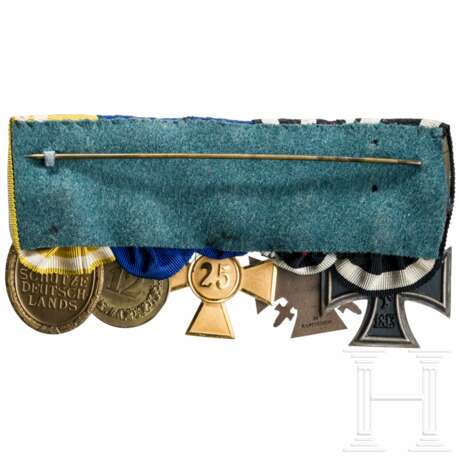 6-place medal bar, with Clasp to 1914 Iron Cross 2nd Class - фото 2