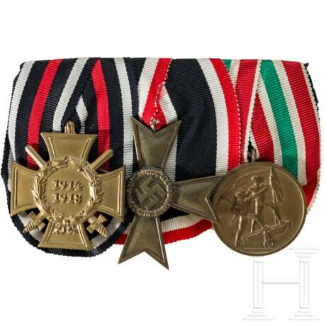 A 3-piece medal bar, with Memel Medal - photo 1