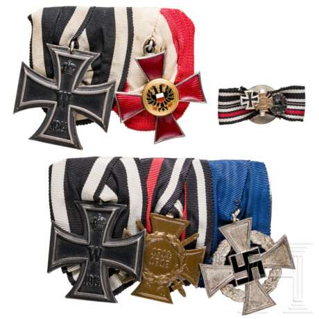 Two medal bars with buttonhole miniature - фото 1